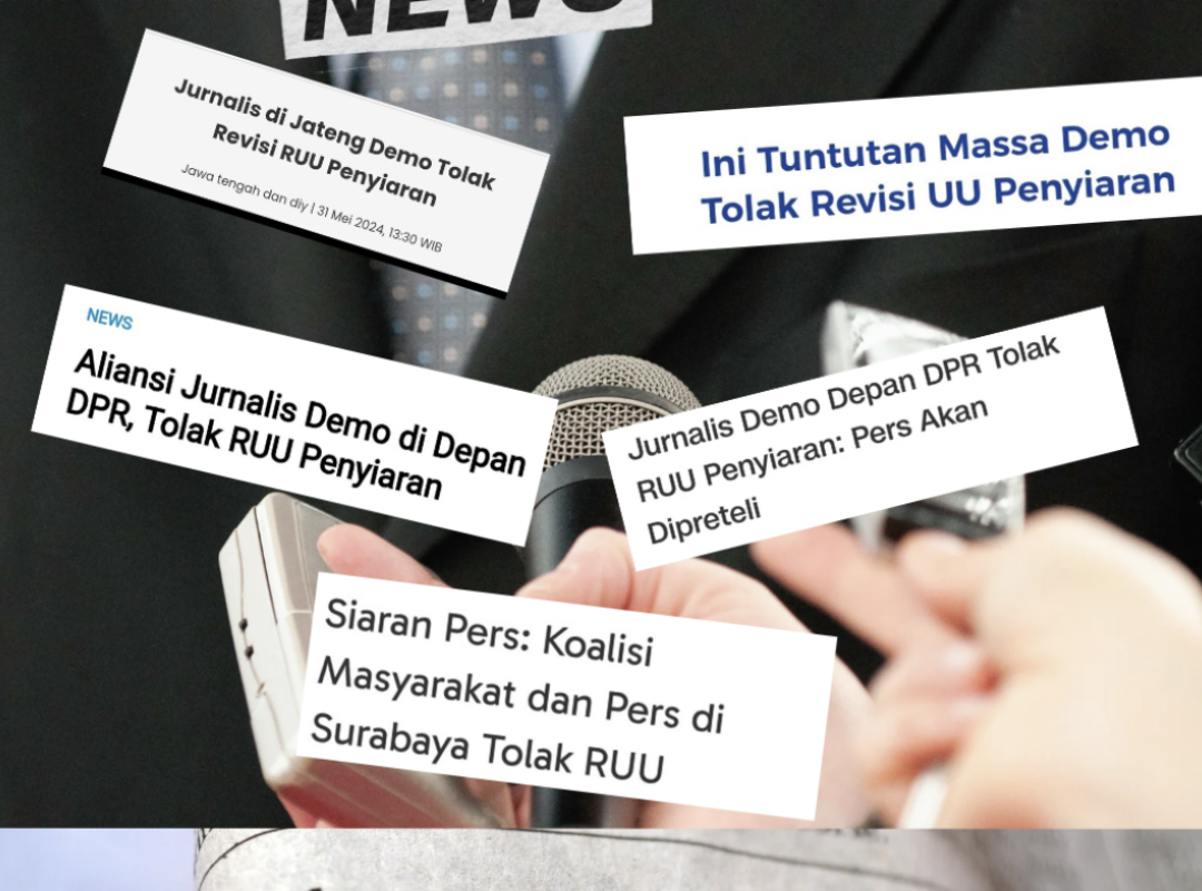 Revisi UU Penyiaran membuat berbagai pers khawatir.