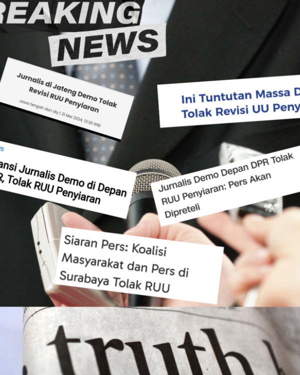 Revisi UU Penyiaran membuat berbagai pers khawatir.