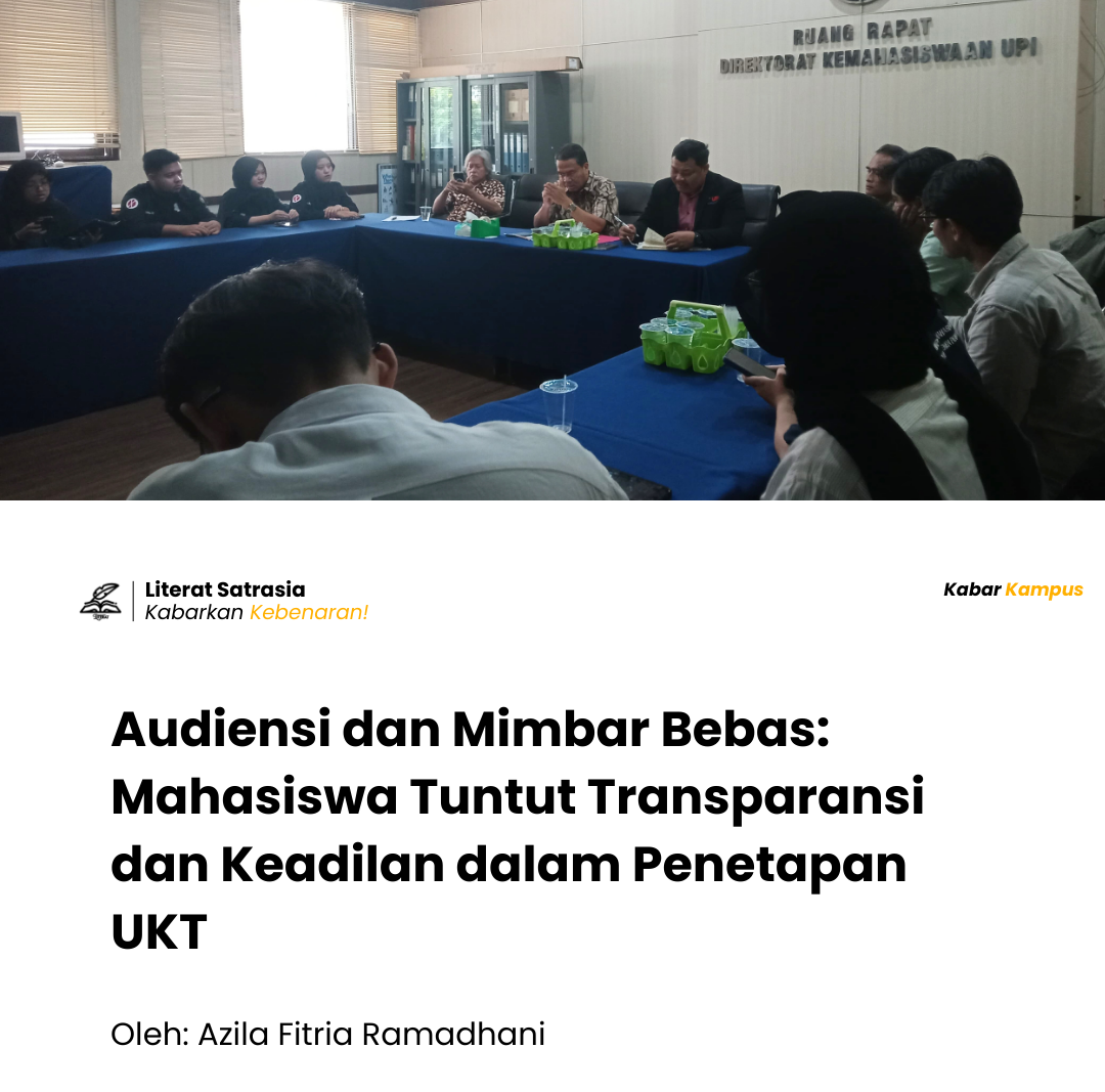 Suasana Audiensi di Ruang Rapat Direktorat Kemahasiswaan.