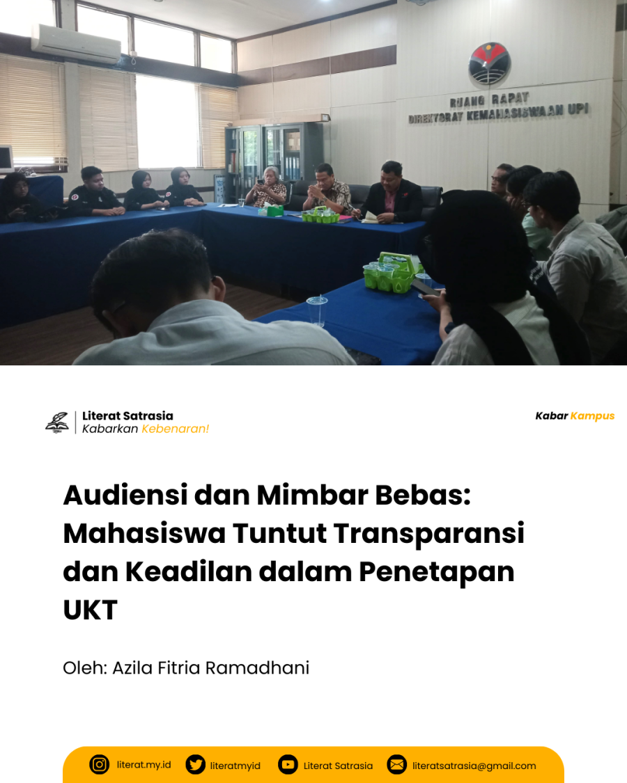 Suasana Audiensi di Ruang Rapat Direktorat Kemahasiswaan.