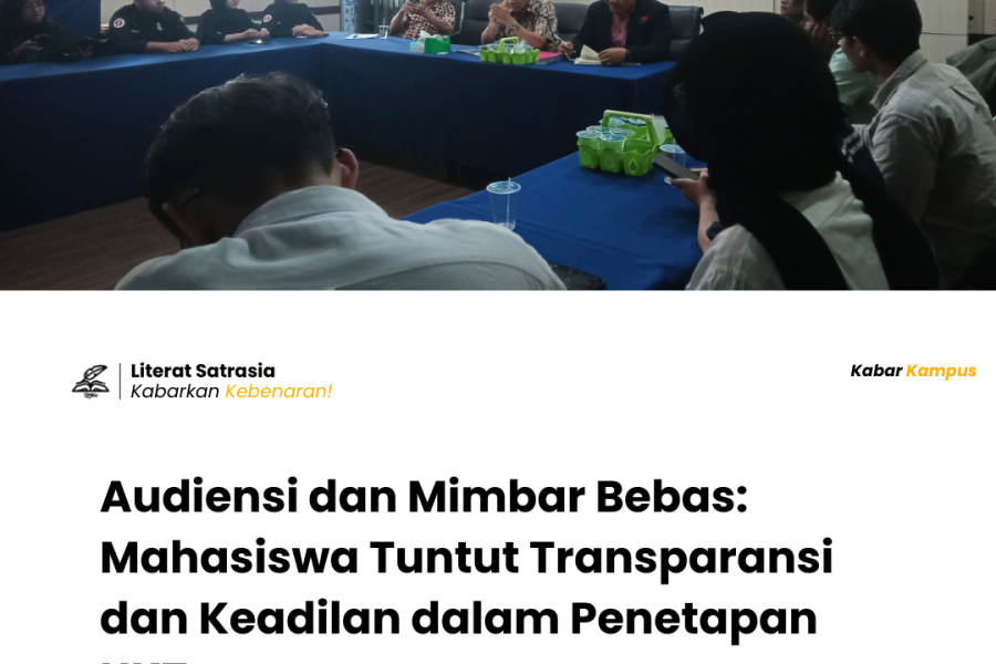 Suasana Audiensi di Ruang Rapat Direktorat Kemahasiswaan.