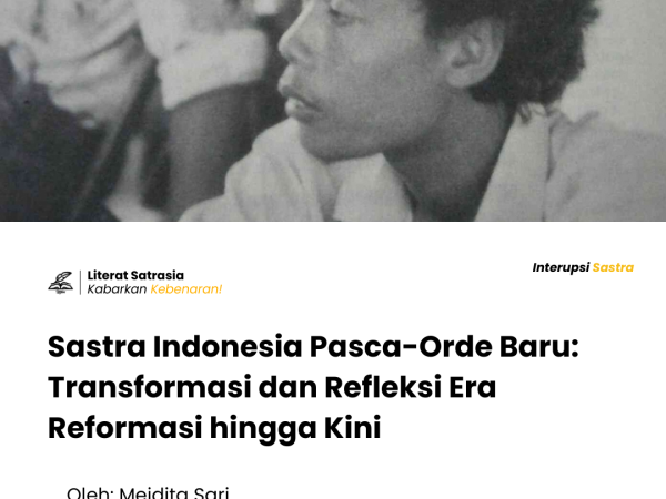 Sampul tulisan Periodesasi Sastra 3: Transformasi dan Refleksi Pasca-Orde Baru pada website Literat.my.id