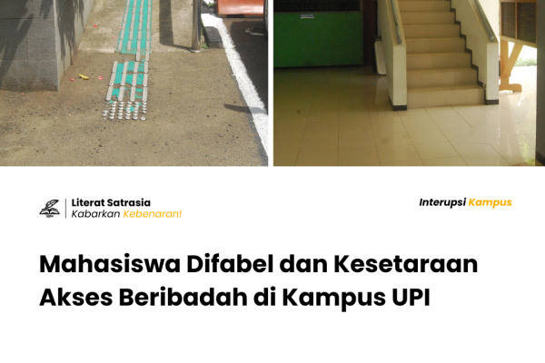 Akses jalan untuk tunanetra dan tangga dalam bangunan di kampus UPI saat ini mencerminkan kondisi aksesibilitas bagi mahasiswa difabel.