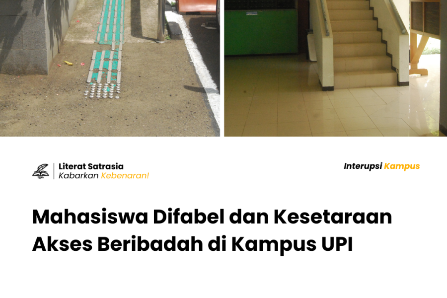 Akses jalan untuk tunanetra dan tangga dalam bangunan di kampus UPI saat ini mencerminkan kondisi aksesibilitas bagi mahasiswa difabel.