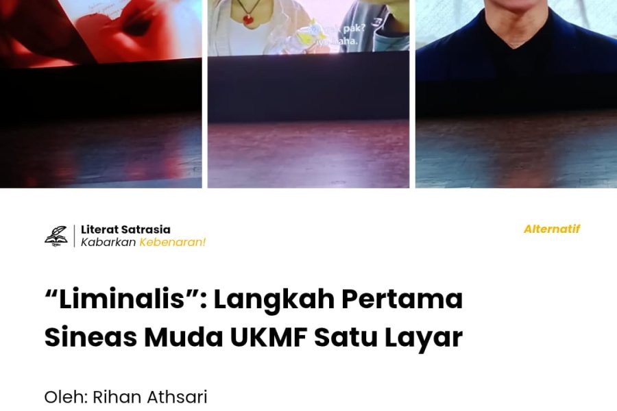 Cuplikan tiga film pendek berjudul “Tertutup Rapat”, “Aksara dan Rasa”, dan “Mr Darmo The Eccentric” yang ditayangkan dalam agenda puncak kaderisasi UKMF Satu Layar, berjudul “Liminalis”.