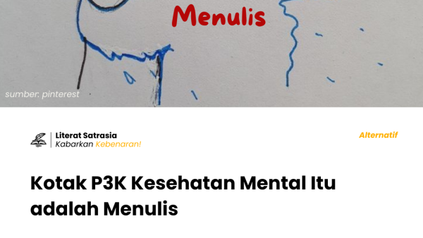 Menulis sebagai terapi bagi masalah kesehatan mental - Literat