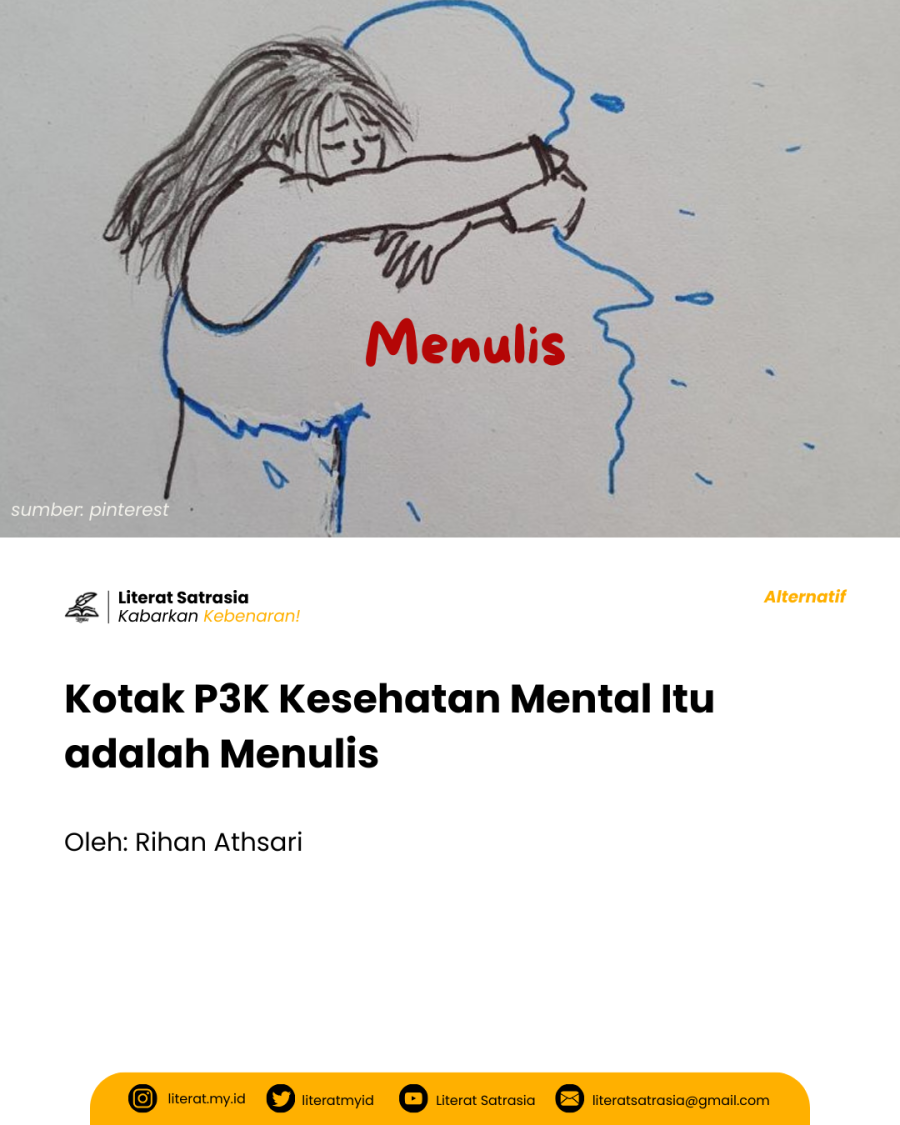 Menulis sebagai terapi bagi masalah kesehatan mental - Literat