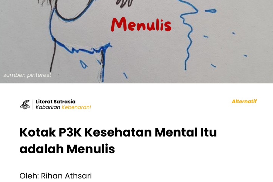 Menulis sebagai terapi bagi masalah kesehatan mental - Literat