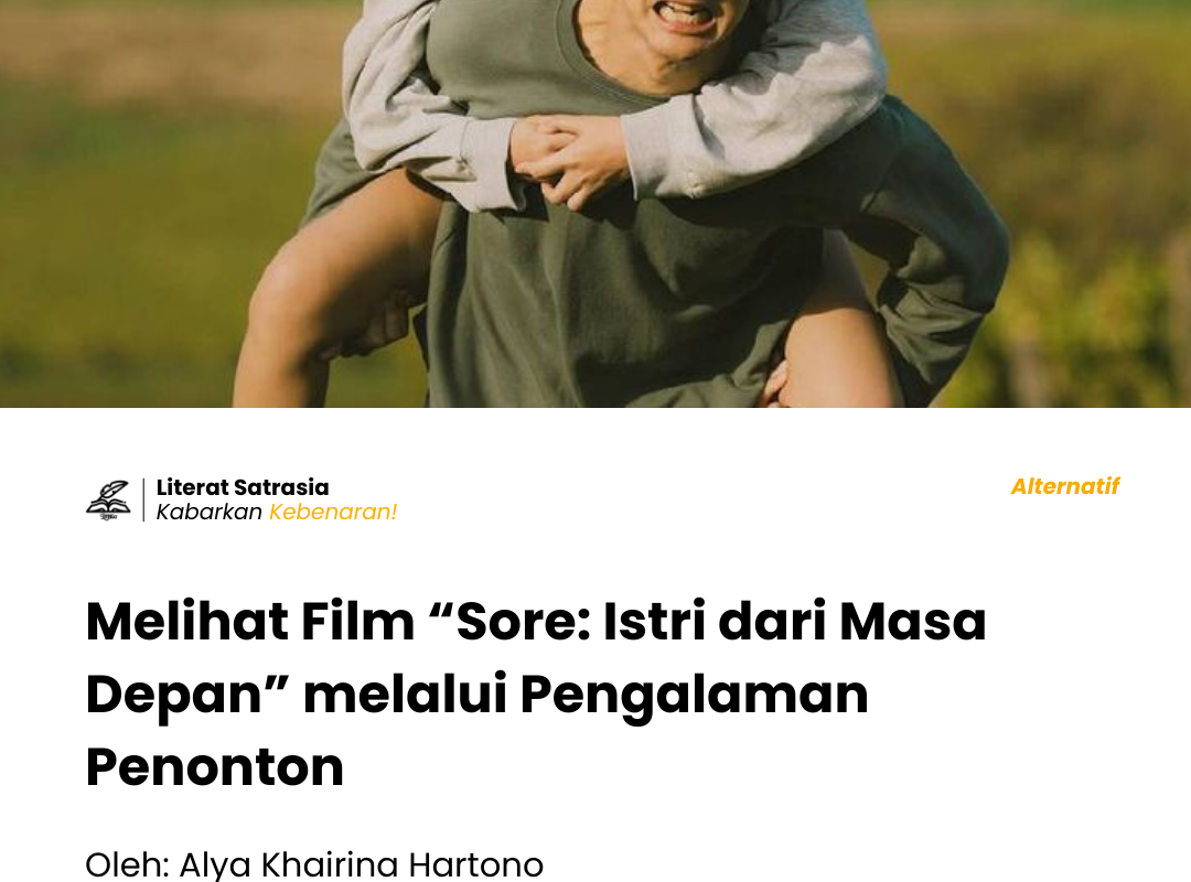 Cuplikan adegan film “Sore: Istri dari Masa Depan”