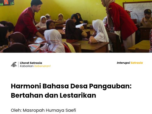 Harmoni bahasa ibu dan bahasa nasional di desa pangauban