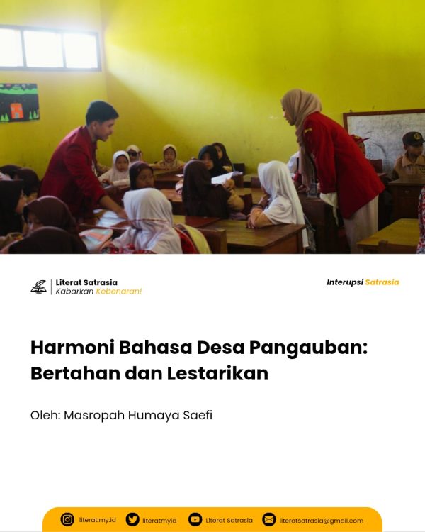 Harmoni bahasa ibu dan bahasa nasional di desa pangauban