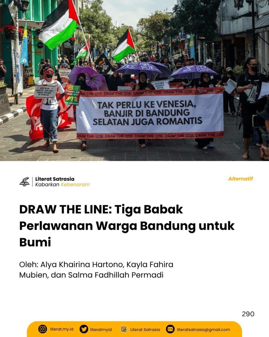 Perlawanan aksi warga Bandung menuntut keadilan iklim lewat aksi senyap dan teatrikal yang memaknai ulang hubungan manusia-bumi.