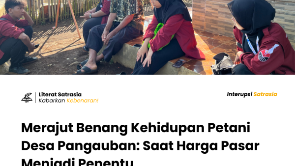 Harga Pasar bagi Petani Desa Pangauban Jadi Penentu Benang Kehidupan Sehari-hari. Foto didokumentasikan oleh Hima Satrasia FPBS UPI 2025.