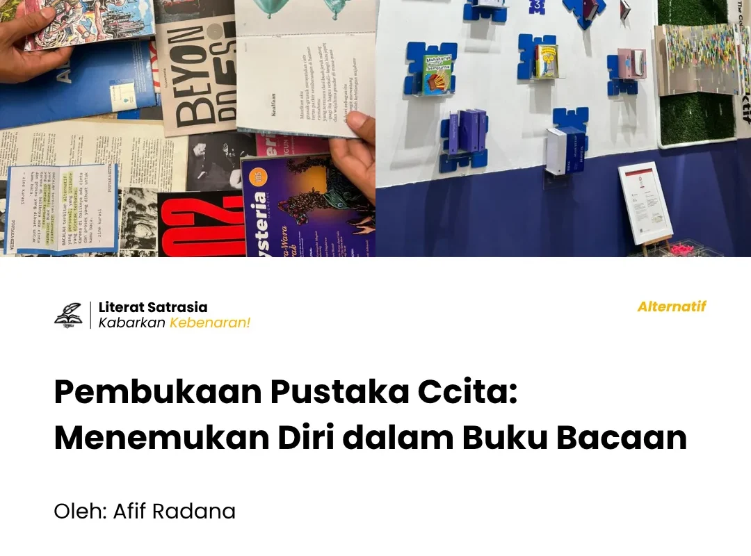 Minggu (3/5/2026), The Hallway Space, Kosambi, menyelenggarakan rangkaian acara pembukaan perpustakaan. Acara tersebut diisi dengan diskusi, peluncuran buku, galeri lukisan, lotre puisi, pop-up, dan penampilan musik. Perpustakaan dengan tema baru, mengajak pengunjung untuk mengenal buku yang dekat dengan kepribadian mereka.
