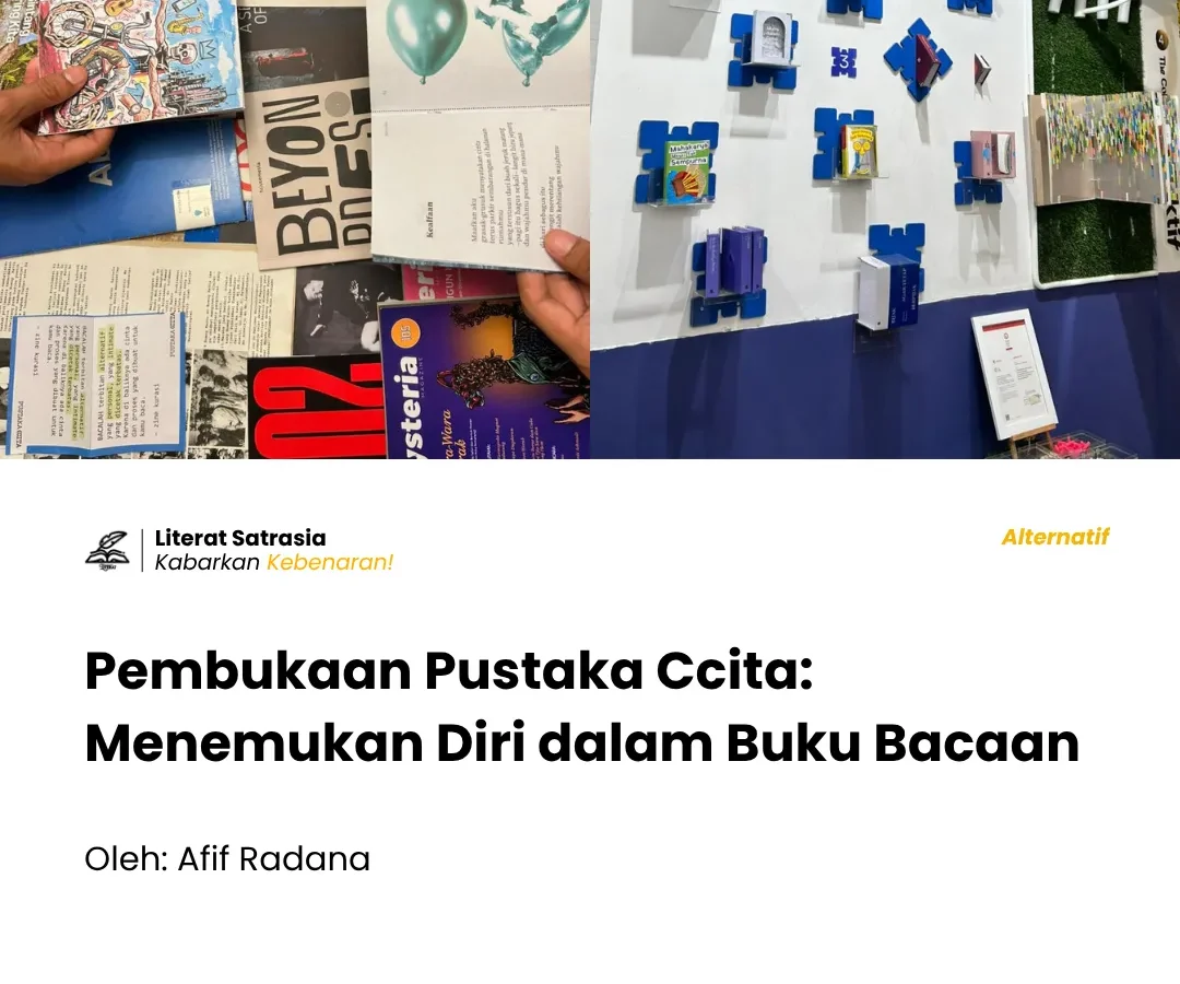 Minggu (3/5/2026), The Hallway Space, Kosambi, menyelenggarakan rangkaian acara pembukaan perpustakaan. Acara tersebut diisi dengan diskusi, peluncuran buku, galeri lukisan, lotre puisi, pop-up, dan penampilan musik. Perpustakaan dengan tema baru, mengajak pengunjung untuk mengenal buku yang dekat dengan kepribadian mereka.