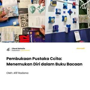 Minggu (3/5/2026), The Hallway Space, Kosambi, menyelenggarakan rangkaian acara pembukaan perpustakaan. Acara tersebut diisi dengan diskusi, peluncuran buku, galeri lukisan, lotre puisi, pop-up, dan penampilan musik. Perpustakaan dengan tema baru, mengajak pengunjung untuk mengenal buku yang dekat dengan kepribadian mereka.