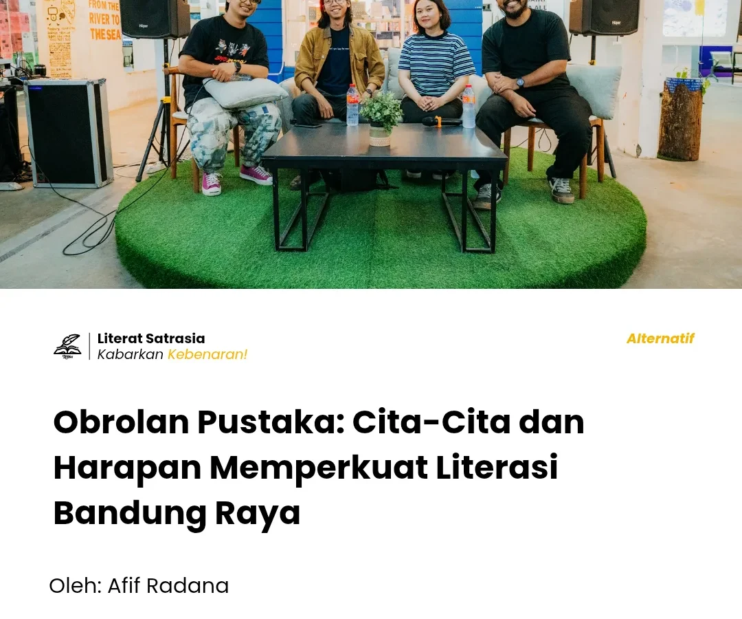 Diskusi mengenai perpustakaan ini dimoderatori oleh Muhammad Fajar Ramadan, jurnalis dari Culture Collar, dengan gayanya yang santai dan menghibur. Setelah masuk pada pembahasan tentang maraknya perpustakaan independen pada sekarang-sekarang ini, Reiza pun mulai menjelaskan. Dilansir dari BandungBergerak, sebetulnya, dahulu, pada tahun 2000-an, Bandung memiliki lebih dari 70 toko buku atau perpustakaan. Angka ini didapat dari hasil pemetaan buku Pohon Buku di Bandung, karya Deni Rachman atau yang kerap disapa dengan Deni Lawang.
