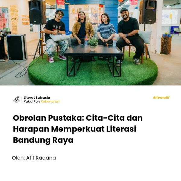 Diskusi mengenai perpustakaan ini dimoderatori oleh Muhammad Fajar Ramadan, jurnalis dari Culture Collar, dengan gayanya yang santai dan menghibur. Setelah masuk pada pembahasan tentang maraknya perpustakaan independen pada sekarang-sekarang ini, Reiza pun mulai menjelaskan. Dilansir dari BandungBergerak, sebetulnya, dahulu, pada tahun 2000-an, Bandung memiliki lebih dari 70 toko buku atau perpustakaan. Angka ini didapat dari hasil pemetaan buku Pohon Buku di Bandung, karya Deni Rachman atau yang kerap disapa dengan Deni Lawang.