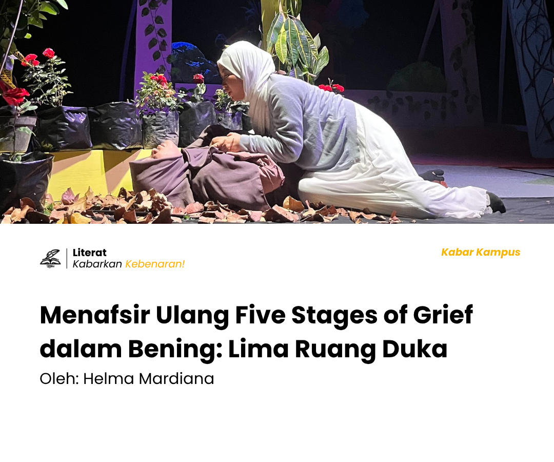 Pergelaran sastra "Bening Lima Ruang Duka"