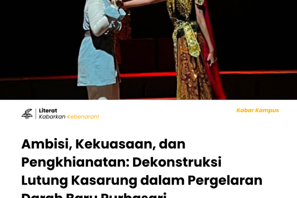 Cerita tidak selalu tumbuh dari kebahagiaan. Ada banyak kisah yang diam-diam menyimpan luka, dendam, dan kekuasaan yang tak pernah selesai. Purbasari yang selama ini kita kenal sebagai sosok baik hati dalam cerita rakyat Lutung Kasarung malam itu kehilangan akhir bahagianya. Ia tidak lagi berdiri sebagai pemenang takhta, melainkan korban dari kedengkian saudarinya.