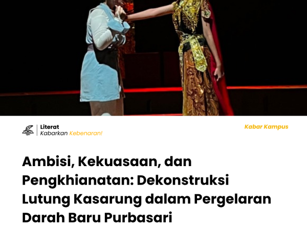 Cerita tidak selalu tumbuh dari kebahagiaan. Ada banyak kisah yang diam-diam menyimpan luka, dendam, dan kekuasaan yang tak pernah selesai. Purbasari yang selama ini kita kenal sebagai sosok baik hati dalam cerita rakyat Lutung Kasarung malam itu kehilangan akhir bahagianya. Ia tidak lagi berdiri sebagai pemenang takhta, melainkan korban dari kedengkian saudarinya.