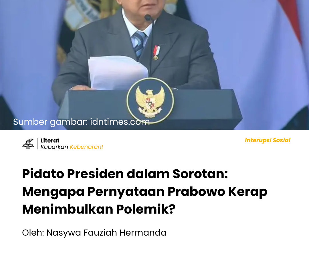 Mengapa pidato Presiden Prabowo Subianto kerap memicu polemik? Simak analisis sosiolinguistik tentang gaya komunikasi politik, register bahasa, dan dampaknya.