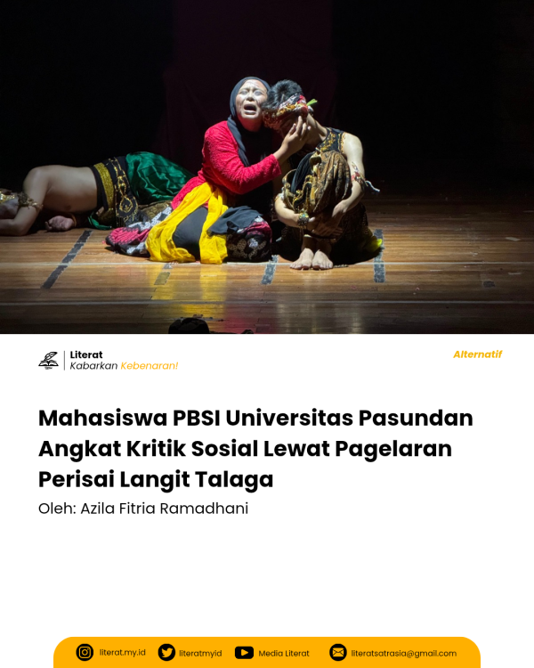 Mahasiswa PBSI Universitas Pasundan Angkat Kritik Sosial Lewat Pagelaran Perisai Langit Talaga