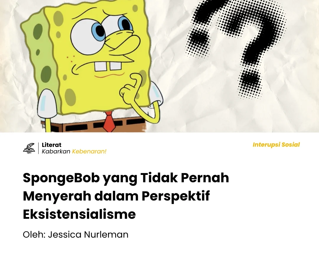 Cover Website Literat - Spongebob yang Tidak Pernah Menyerah dalam Perspektif Eksistensialisme