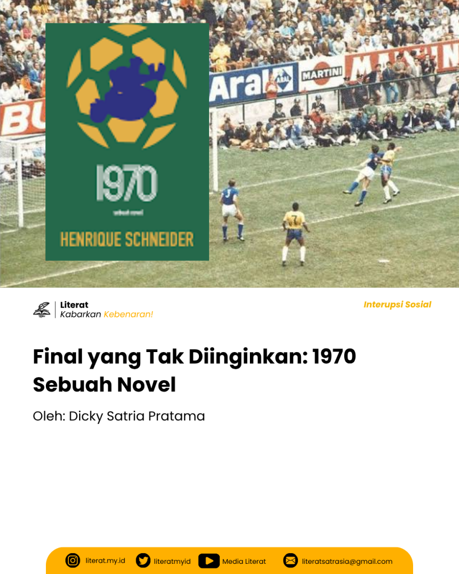 Di balik gelar juara Piala Dunia 1970, novel 1970 memotret penyiksaan dan fakta sejarah rezim militer Brasil melalui sosok Raul Dos Santos.