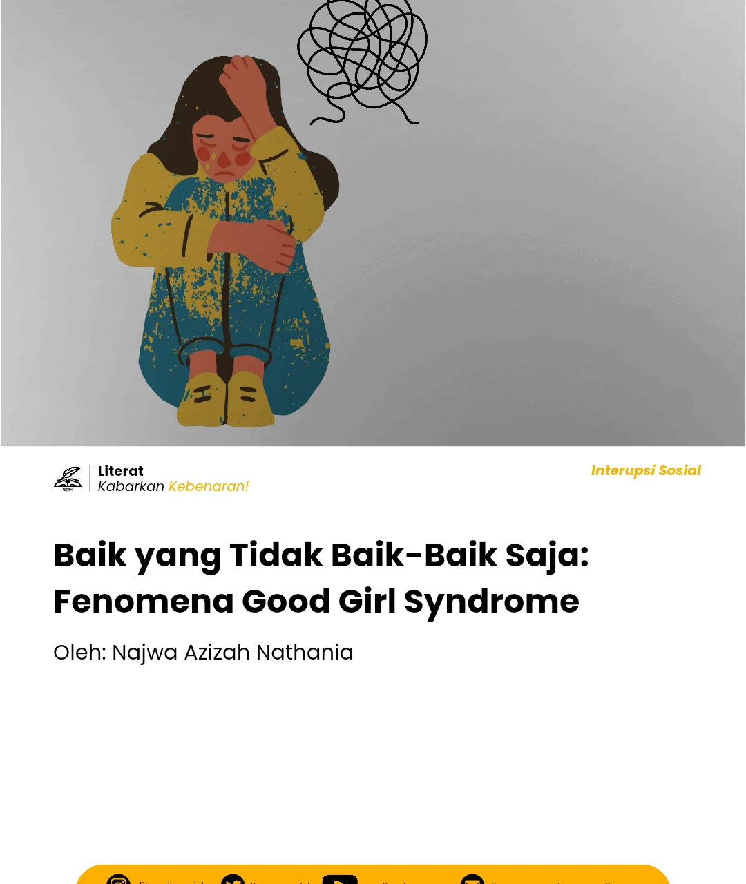 Cover Artikel Fenomena Good Girl Syndrome - LITERAT